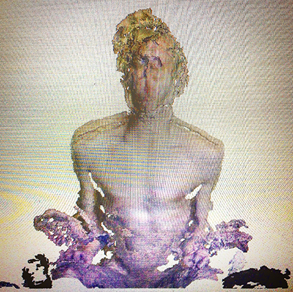 Interrupted 3D scan by artist Paul Coombs